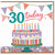 30th Birthday Card, 30 Today Cake and Bunting Card