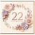 22nd Birthday Card, Floral Happy Birthday Card