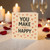 You Make Me Happy Greeting Card - Romantic Love/Anniversary Card with Heart Design - Cute for Partner, Boyfriend, Girlfriend, Husband or Wife - Blank Inside