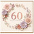 60th Birthday Card Floral Wreath Happy Birthday