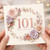 101st Birthday Card, Happy Birthday Floral Wreath Card