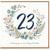 23rd Birthday Card, Floral Happy Birthday Card