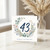 43rd Birthday Card, Floral Wreath Happy Birthday Card