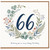 60th Birthday Card, Floral Wreath Happy Birthday Card