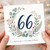 60th Birthday Card, Floral Wreath Happy Birthday Card
