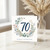 70th Birthday Card Floral Wreath Happy Birthday Card