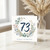 73rd Birthday Card, Floral Wreath Happy Birthday Card