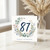 87th Birthday Card, Floral Wreath Happy Birthday Card