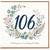 106th Birthday Card Floral Wreath