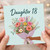 Daughter 18th Birthday Card, Floral Bouquet Birthday Card for Daughter
