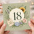 18th Birthday Card, Floral Happy Birthday Card