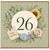 26th Birthday Card, Floral Wreath Happy Birthday Card