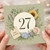27th Birthday Card, Floral Happy Birthday Card