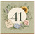 41st Birthday Card, Floral Happy Birthday Card