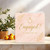 Engagement Card - Engaged! So Happy For You - Elegant Pink Marble, 145mm x 145mm Square, Includes Kraft Envelope