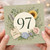 97th Birthday Card, Floral Happy Birthday Card