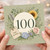 100th Birthday Card, Floral Happy Birthday Card for Her