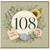 108th Birthday Card, Floral Happy Birthday Card