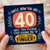 Uncle 40th Birthday Card, Funny Pull Your Finger Out Birthday Card