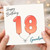 18th Birthday Card for Grandson, Happy Birthday Balloon Number 18 Card