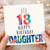 18th Birthday Daughter Card, Happy Birthday Daughter Card