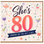80th Birthday Card for Her, She's 80 Someone Get the Girl a Gin!
