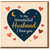 To My Wonderful Husband I Love You Card - Romantic Heart and Stars Design - Anniversary, Valentine’s Day or Just Because - Sweet Husband Greeting Card with Envelope