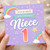 Niece 1st Birthday Card