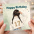 17th Birthday Card for Girl, Happy Birthday Illustrated Greeting Card