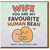 Wife You Are My Favourite Human Bean Valentine's Card - Cute Pun, Adorable Hugging Beans, Love/Anniversary Card for Wife