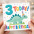3rd Birthday Card for Dinosaur Lover, 3 Today Happy Birthday Card