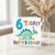 6th Birthday Card for Child, Cute Dinosaur Party Design