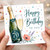 70th Birthday Card for Her or Him, Happy Birthday Champagne Card