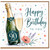90th Birthday Card, Happy Birthday To You Champagne Card