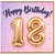 18th Birthday Card, Happy Birthday Confetti Balloon Design