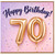 70th Birthday Card, Happy Birthday 70 Card