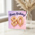 80th Birthday Card, Happy Birthday Gold Balloon Design