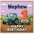 Nephew 1st Birthday Card, Tractor Happy Birthday Today Card