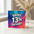 13th Birthday Card, Happy 13th Birthday Retro Starburst Design
