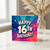 16th Birthday Card, Happy 16th Birthday Retro Starburst Design