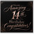 14th Birthday Card, On Your Amazing 14th Birthday Congratulations