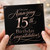 15th Birthday Card, On Your Amazing 15th Birthday Congratulations Card