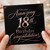 18th Birthday Card, On Your Amazing 18th Birthday Congratulations Card