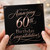 60th Birthday Card, On Your Amazing 60th Birthday Congratulations Card