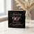 90th Birthday Card, Elegant Black and Rose Gold Style Congratulations Card