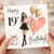 19th Birthday Card for Her - Happy Birthday Fashion Illustration Card