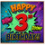 3rd Birthday Card Comic Book Style Happy Birthday Card