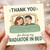 Funny Thank You Card for Partner - Thank You for Being My Radiator in Bed - Cute Romantic Couple Design - For Boyfriend, Girlfriend, Husband or Wife - A6 Greeting Card with Envelope