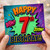 7th Birthday Card, Comic Book Style Happy Birthday Card