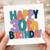 30th Birthday Card, Colourful Retro Happy 30th Birthday Card